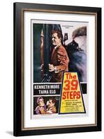 The 39 Steps, Kenneth More (Top), Bottom from Left: Taina Elg, Kenneth More, 1959-null-Framed Art Print