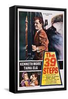 The 39 Steps, Kenneth More (Top), Bottom from Left: Taina Elg, Kenneth More, 1959-null-Framed Stretched Canvas