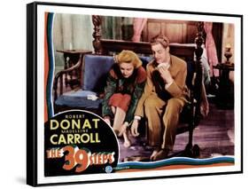 The 39 Steps, Madeleine Carroll, Robert Donat, 1935-null-Framed Stretched Canvas