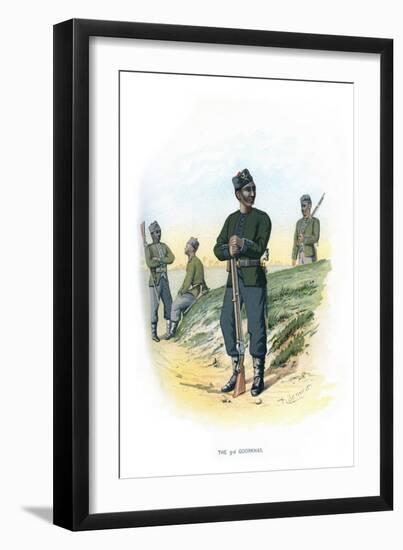 The 3rd Goorkhas, C1890-H Bunnett-Framed Giclee Print