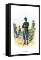 The 3rd Goorkhas, C1890-H Bunnett-Framed Stretched Canvas