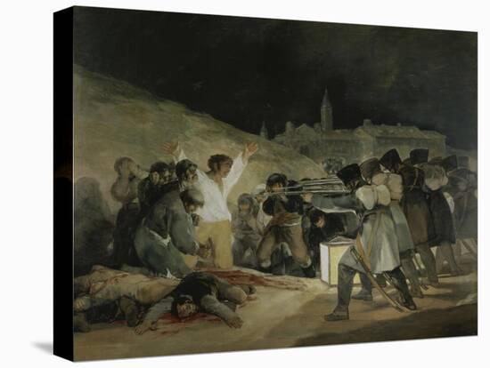 The 3rd of May 1808 in Madrid-Francisco de Goya-Stretched Canvas