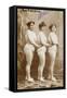 The 4 Athletes. Athlete, Louise, Anna, Weight Lifters-null-Framed Stretched Canvas