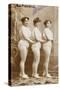 The 4 Athletes. Athlete, Louise, Anna, Weight Lifters-null-Stretched Canvas