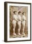 The 4 Athletes. Athlete, Louise, Anna, Weight Lifters-null-Framed Giclee Print