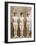 The 4 Athletes. Athlete, Louise, Anna, Weight Lifters-null-Framed Giclee Print