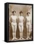 The 4 Athletes. Athlete, Louise, Anna, Weight Lifters-null-Framed Stretched Canvas