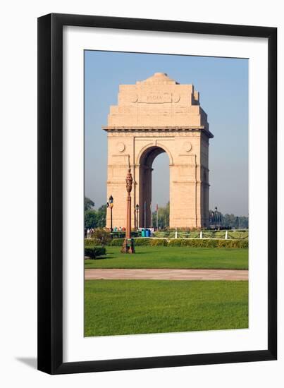 The 42 Metre High India Gate at the Eastern End of the Rajpath, New Delhi, India, Asia-Gavin Hellier-Framed Photographic Print