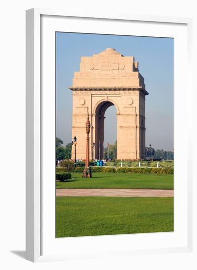 The 42 Metre High India Gate at the Eastern End of the Rajpath, New Delhi, India, Asia-Gavin Hellier-Framed Photographic Print