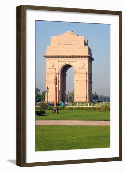 The 42 Metre High India Gate at the Eastern End of the Rajpath, New Delhi, India, Asia-Gavin Hellier-Framed Photographic Print