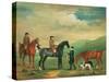 The 4th Lord Craven Coursing at Ashdown Park-James Seymour-Stretched Canvas