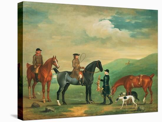 The 4th Lord Craven Coursing at Ashdown Park-James Seymour-Stretched Canvas