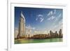 The 5 Star Address Downtown Dubai Hotel Designed by Architects Atkins and Souk Al Bahar-Cahir Davitt-Framed Photographic Print