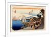 The 53 Stations of the Tokaido, Station 1: Shinagawa-juku, Tokyo-Ando Hiroshige-Framed Giclee Print