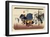 The 53 Stations of the Tokaido, Station 11: Mishima-shuku, Shizuoka Prefecture-Ando Hiroshige-Framed Giclee Print