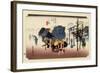 The 53 Stations of the Tokaido, Station 11: Mishima-shuku, Shizuoka Prefecture-Ando Hiroshige-Framed Giclee Print