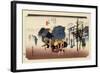 The 53 Stations of the Tokaido, Station 11: Mishima-shuku, Shizuoka Prefecture-Ando Hiroshige-Framed Giclee Print