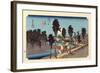 The 53 Stations of the Tokaido, Station 12: Numazu-juku, Shizuoka Prefecture-Ando Hiroshige-Framed Giclee Print