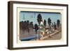 The 53 Stations of the Tokaido, Station 12: Numazu-juku, Shizuoka Prefecture-Ando Hiroshige-Framed Giclee Print