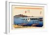 The 53 Stations of the Tokaido, Station 18: Ejiri-juku, Shizuoka Prefecture-Ando Hiroshige-Framed Giclee Print