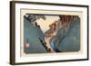 The 53 Stations of the Tokaido, Station 21: Okabe-juku, Shizuoka Prefecture-Ando Hiroshige-Framed Giclee Print