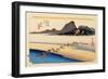 The 53 Stations of the Tokaido, Station 24: Kanaya-juku, Shizuoka Prefecture-Ando Hiroshige-Framed Giclee Print