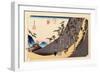 The 53 Stations of the Tokaido, Station 25: Nissaka-shuku, Shizuoka Prefecture-Ando Hiroshige-Framed Giclee Print