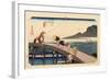 The 53 Stations of the Tokaido, Station 26: Kakegawa-juku, Shizuoka Prefecture-Ando Hiroshige-Framed Giclee Print