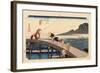 The 53 Stations of the Tokaido, Station 26: Kakegawa-juku, Shizuoka Prefecture-Ando Hiroshige-Framed Giclee Print