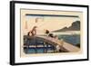 The 53 Stations of the Tokaido, Station 26: Kakegawa-juku, Shizuoka Prefecture-Ando Hiroshige-Framed Giclee Print