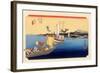 The 53 Stations of the Tokaido, Station 31: Arai-juku, Shizuoka Prefecture-Ando Hiroshige-Framed Giclee Print