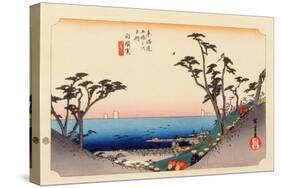 The 53 Stations of the Tokaido, Station 32: Shirasuka-juku, Shizuoka Prefecture-Ando Hiroshige-Stretched Canvas