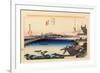 The 53 Stations of the Tokaido, Station 34: Yoshida-juku, Aichi Prefecture-Ando Hiroshige-Framed Giclee Print