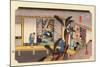 The 53 Stations of the Tokaido, Station 36: Akasaka-juku, Aichi Prefecture-Ando Hiroshige-Mounted Giclee Print
