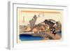 The 53 Stations of the Tokaido, Station 4: Hodogaya-juku, Kanagawa Prefecture-Ando Hiroshige-Framed Giclee Print