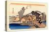 The 53 Stations of the Tokaido, Station 4: Hodogaya-juku, Kanagawa Prefecture-Ando Hiroshige-Stretched Canvas