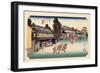 The 53 Stations of the Tokaido, Station 40: Narumi-juku, Aichi Prefecture-Ando Hiroshige-Framed Giclee Print