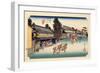 The 53 Stations of the Tokaido, Station 40: Narumi-juku, Aichi Prefecture-Ando Hiroshige-Framed Giclee Print