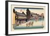 The 53 Stations of the Tokaido, Station 40: Narumi-juku, Aichi Prefecture-Ando Hiroshige-Framed Giclee Print