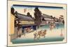 The 53 Stations of the Tokaido, Station 40: Narumi-juku, Aichi Prefecture-Ando Hiroshige-Mounted Giclee Print