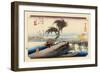 The 53 Stations of the Tokaido, Station 43: Yokkaichi-juku, Mie Prefecture-Ando Hiroshige-Framed Giclee Print