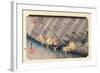 The 53 Stations of the Tokaido, Station 45: Shono-juku, Mie Prefecture-Ando Hiroshige-Framed Giclee Print