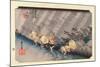 The 53 Stations of the Tokaido, Station 45: Shono-juku, Mie Prefecture-Ando Hiroshige-Mounted Giclee Print