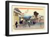 The 53 Stations of the Tokaido, Station 5: Totsuka-juku, Kanagawa Prefecture-Ando Hiroshige-Framed Giclee Print