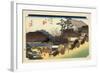 The 53 Stations of the Tokaido, Station 53: Otsu-juku, Shiga Prefecture-Ando Hiroshige-Framed Giclee Print