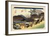 The 53 Stations of the Tokaido, Station 53: Otsu-juku, Shiga Prefecture-Ando Hiroshige-Framed Giclee Print