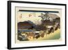 The 53 Stations of the Tokaido, Station 53: Otsu-juku, Shiga Prefecture-Ando Hiroshige-Framed Giclee Print