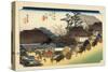 The 53 Stations of the Tokaido, Station 53: Otsu-juku, Shiga Prefecture-Ando Hiroshige-Stretched Canvas