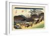 The 53 Stations of the Tokaido, Station 53: Otsu-juku, Shiga Prefecture-Ando Hiroshige-Framed Giclee Print