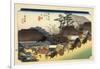 The 53 Stations of the Tokaido, Station 53: Otsu-juku, Shiga Prefecture-Ando Hiroshige-Framed Giclee Print